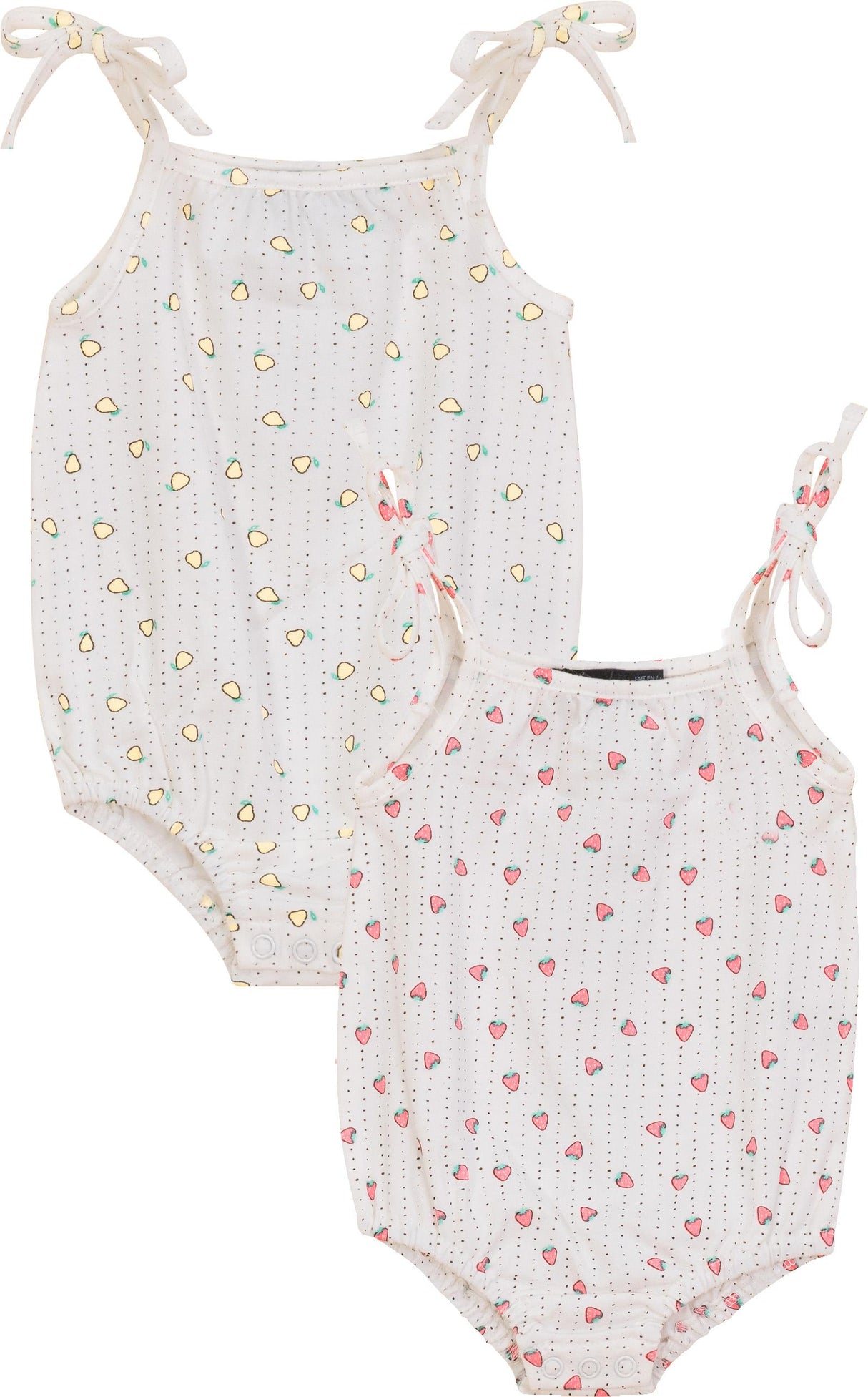 Puddles Baby Girls Fruit Print Bubble Romper - SB5CY2571 Puddles Baby Girls Fruit Print Bubble Romper - SB5CY2571