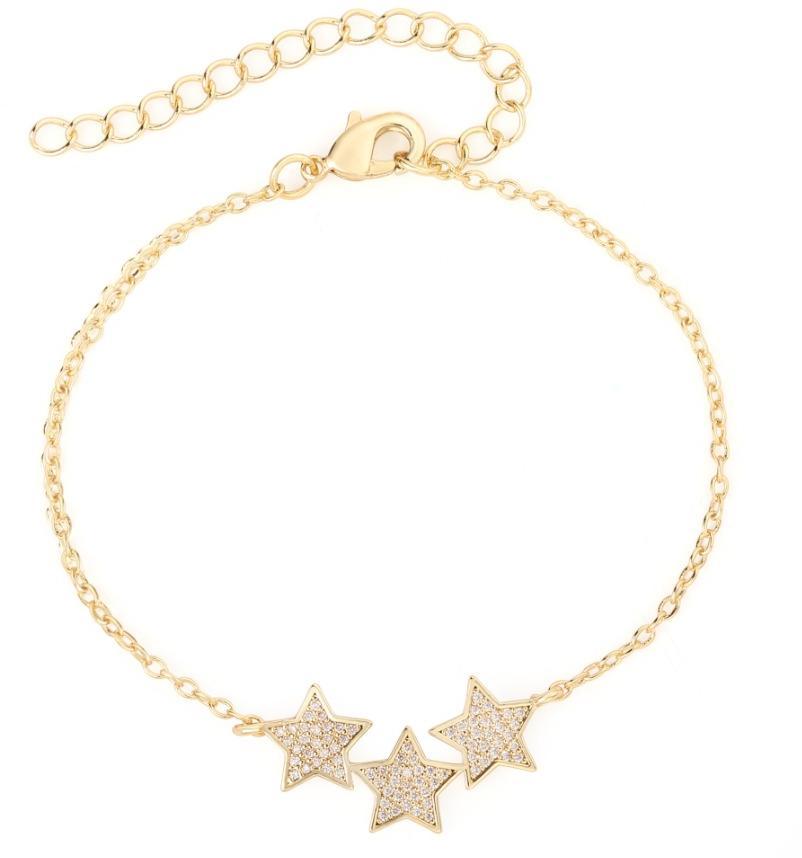 Tiny Gem Girls Star Cluster Bracelet - TG1050 Tiny Gem Girls Star Cluster Bracelet - TG1050