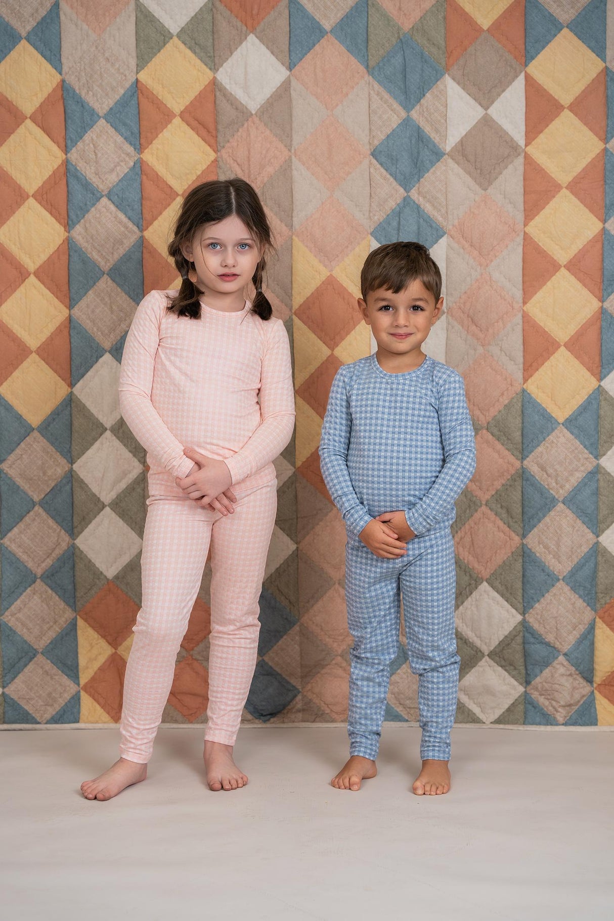MOCHA Boys Girls Textured Cotton Pajamas - SB5CP7121E MOCHA Boys Girls Textured Cotton Pajamas - SB5CP7121E