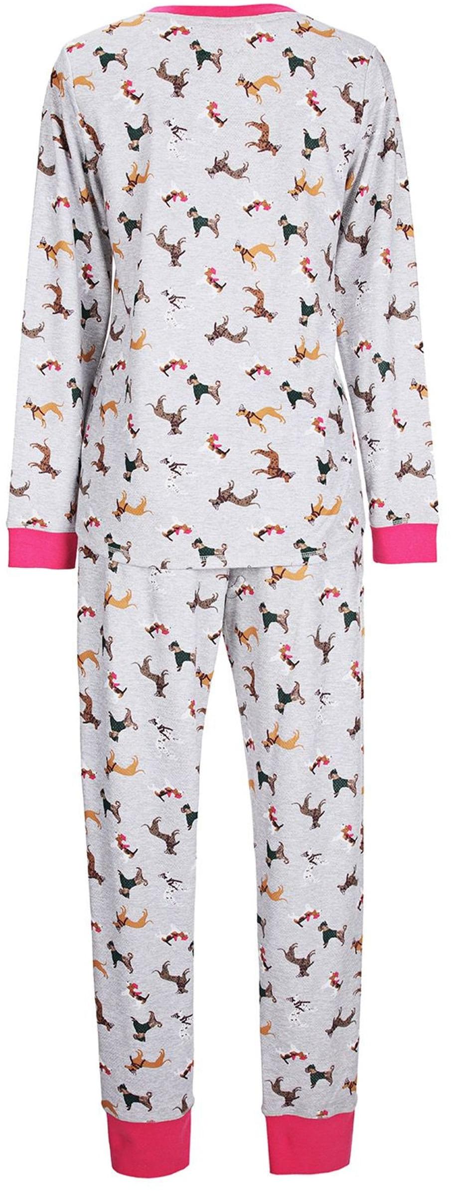 Memoi Teens/Womens Dog Print 2 Piece Pajama Set - CPJ07718 Memoi Teens/Womens Dog Print 2 Piece Pajama Set - CPJ07718