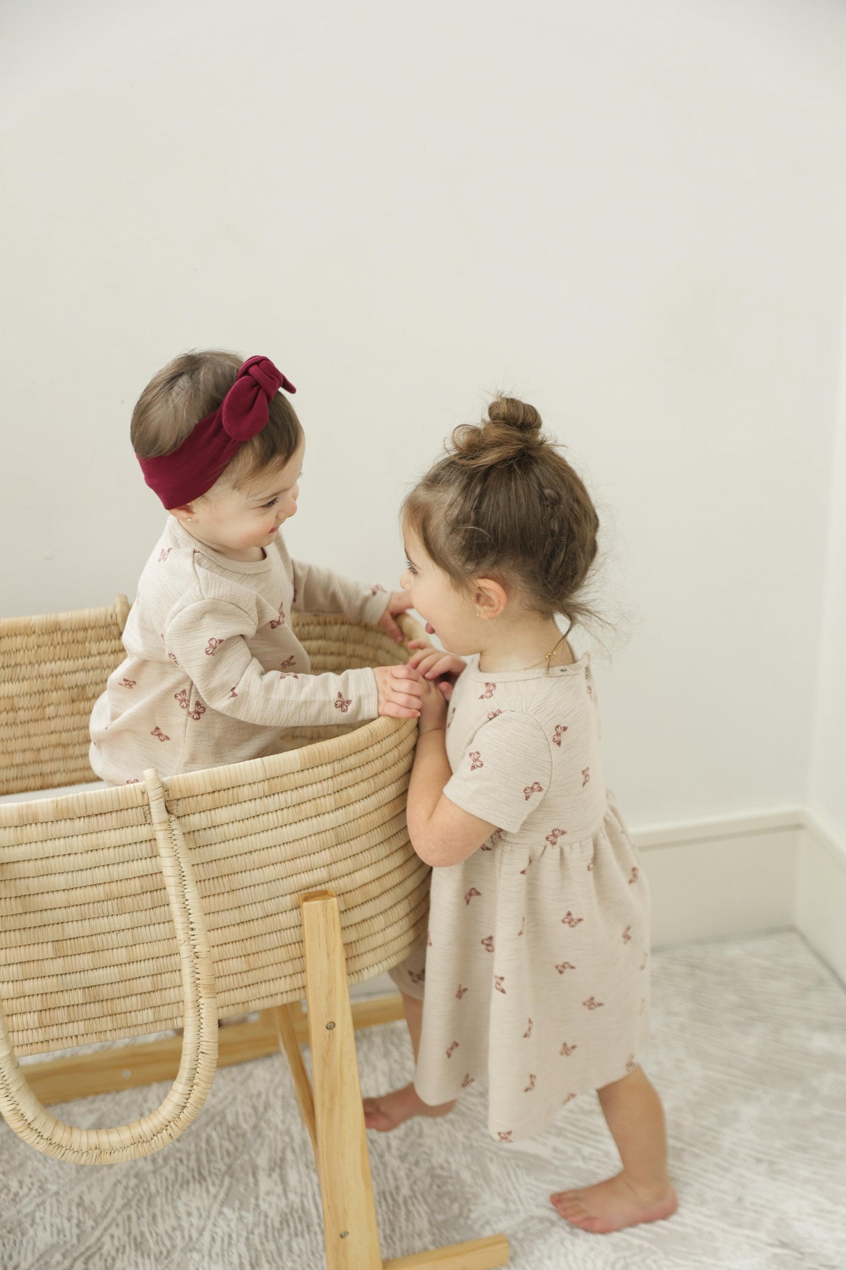 Space Gray Girls Butterfly Print Dress - SB5CY2621 Space Gray Girls Butterfly Print Dress - SB5CY2621