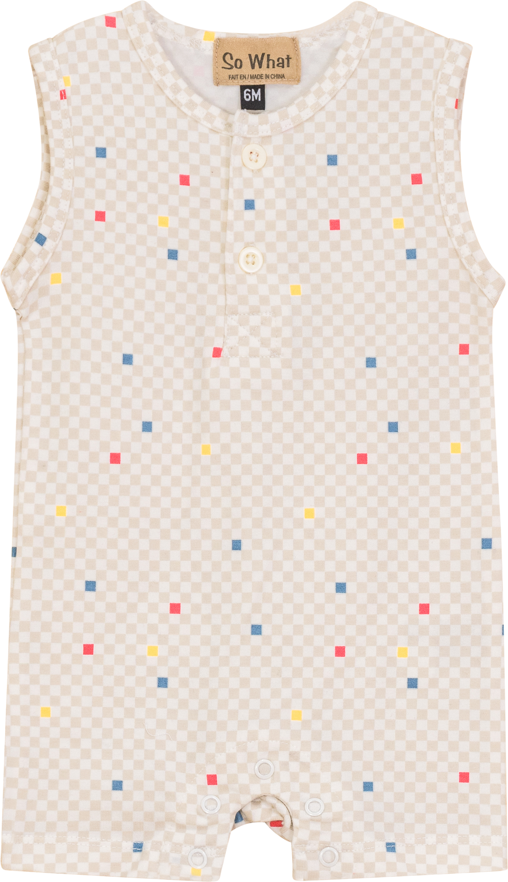 So What Baby Boys Checkered Romper - SB5CY2652 So What Baby Boys Checkered Romper - SB5CY2652