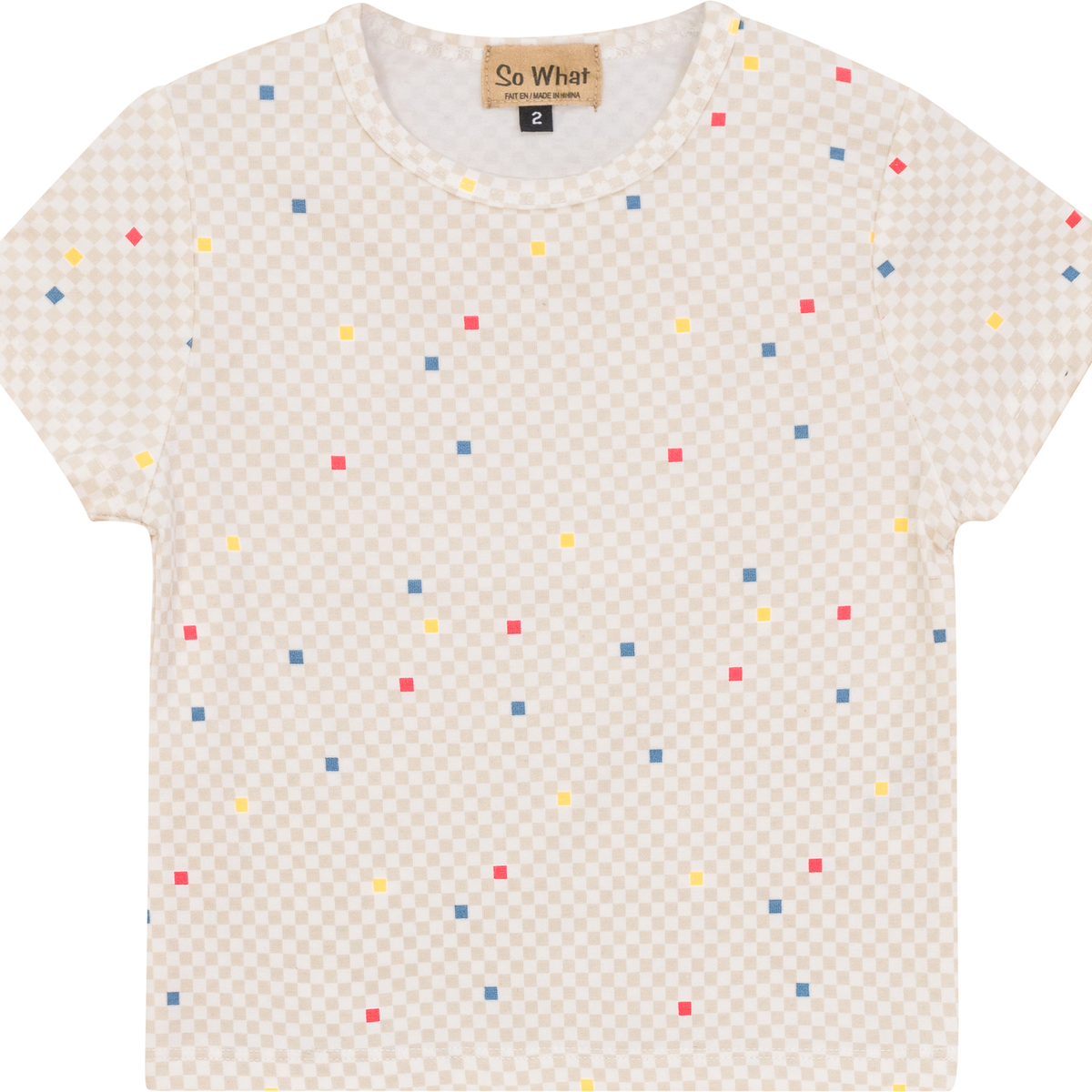 So What Boys Checkered Short Sleeve T-shirt - SB5CY2652TB