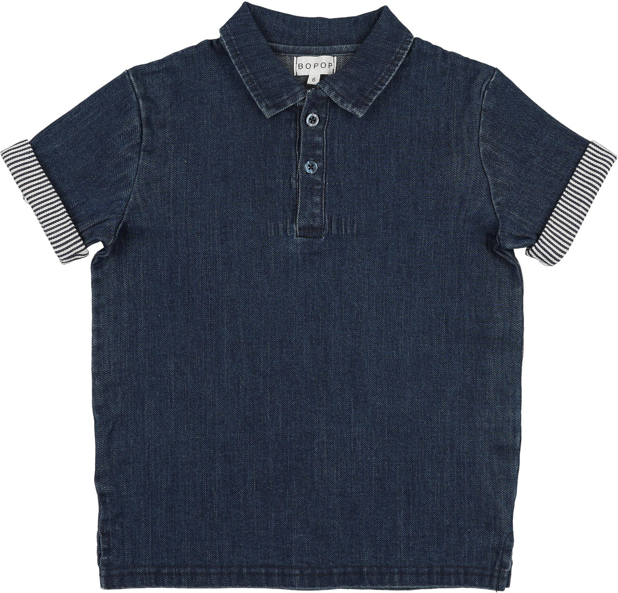 Bopop Boys Pinstripe Short Sleeve Polo Shirt - TR148 Bopop Boys Pinstripe Short Sleeve Polo Shirt - TR148
