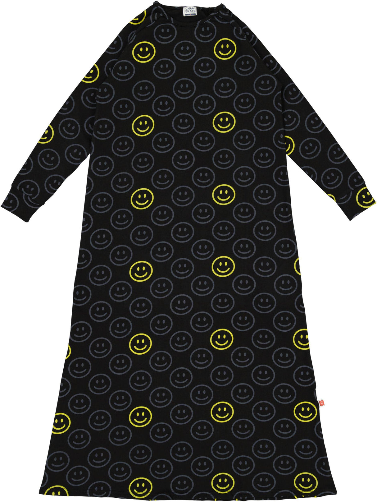 Chambray Girls Smiley Cotton Nightgown - AW139 Chambray Girls Smiley Cotton Nightgown - AW139
