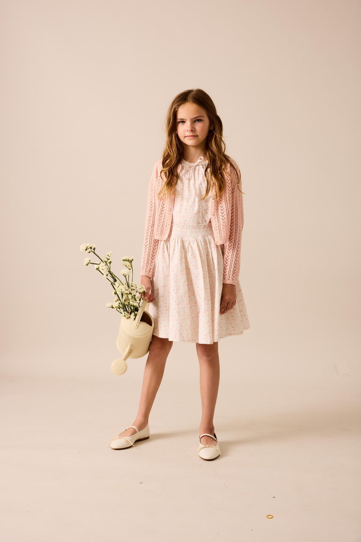 Analogie by Lil Legs Signature Collection Girls Pointelle Cardigan - SGPC Analogie by Lil Legs Signature Collection Girls Pointelle Cardigan - SGPC