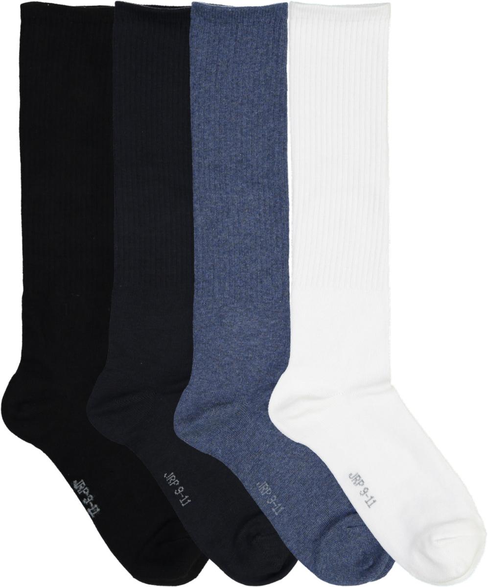 JRP Girls Sport Ribbed Knee Socks 2 Pack - S2SRIB JRP Girls Sport Ribbed Knee Socks 2 Pack - S2SRIB