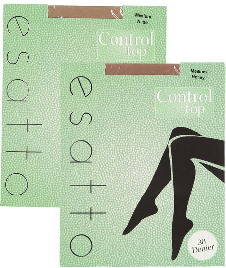 Esatto Womens 30 Denier Control Top Pantyhose - EO-30-C