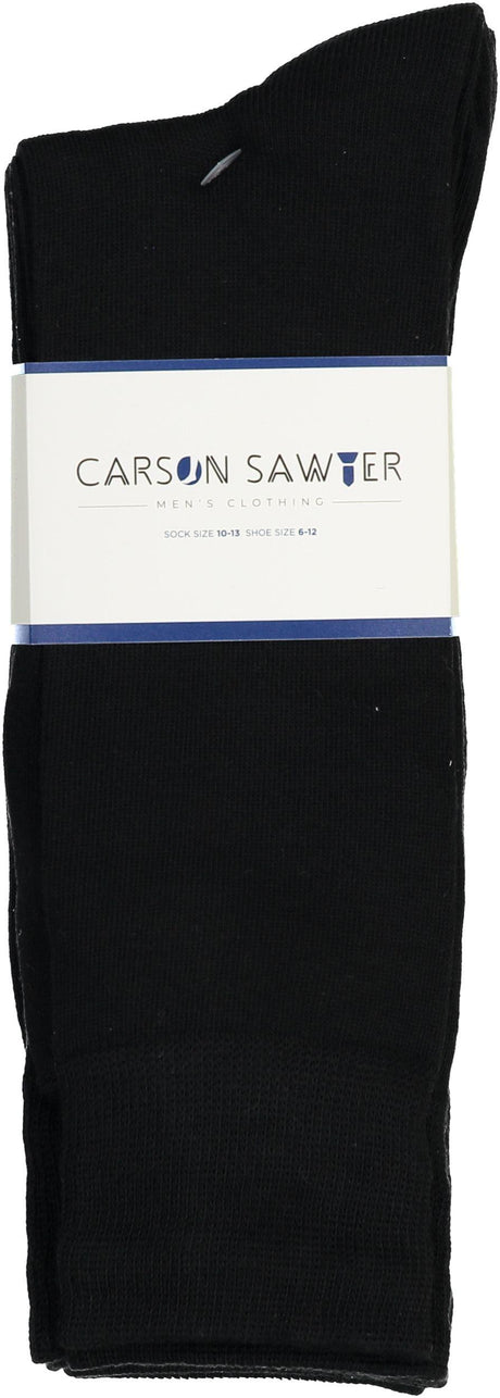 Carson Sawyer Mens Flat Dress Socks 3 Pack - CS108