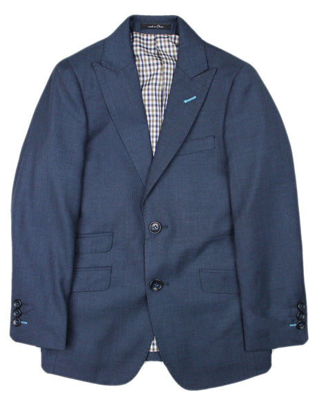 T.O. Collection Boys Blue with Contrast Stitch Suit Separates - 5563-33-CS T.O. Collection Boys Blue with Contrast Stitch Suit Separates - 5563-33-CS