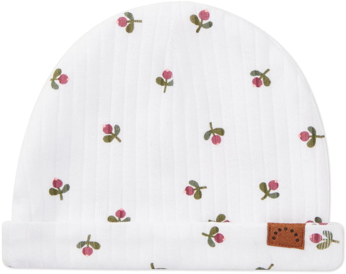 MiniMoi by Memoi Baby Girls Cotton Rib Flower Bud 3 Pc Footie Set - IND08691 MiniMoi by Memoi Baby Girls Cotton Rib Flower Bud 3 Pc Footie Set - IND08691