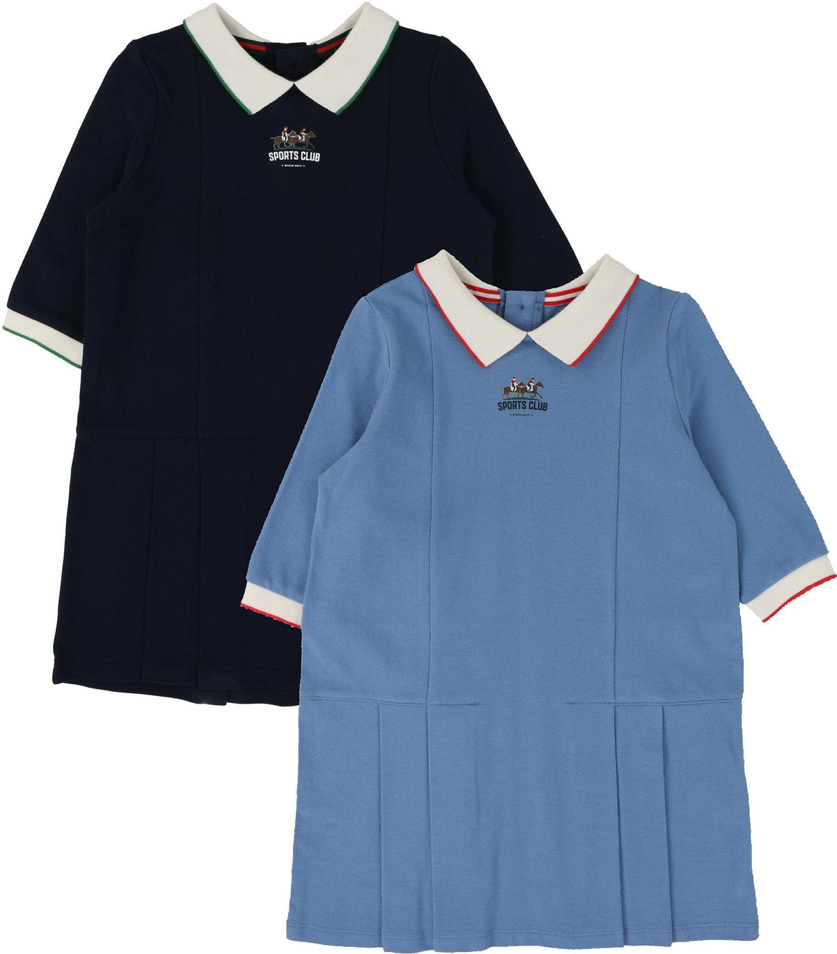 Analogie by Lil Legs Sport Collection Girls Pique Long Sleeve Dress - SCPDQ Analogie by Lil Legs Sport Collection Girls Pique Long Sleeve Dress - SCPDQ