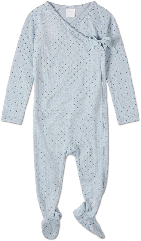 MiniMoi by Memoi Baby Boys Little Dots Pointelle Cotton Stretchie - IAG09450 MiniMoi by Memoi Baby Boys Little Dots Pointelle Cotton Stretchie - IAG09450
