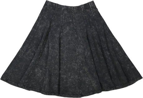 Kiki Riki Womens Stonewash Panel Skater Skirt - 41491 / 42176