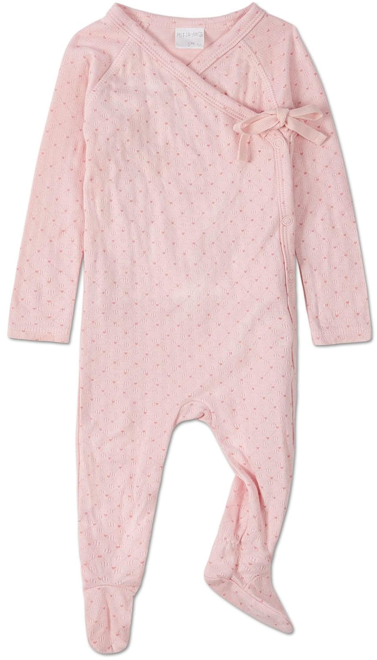 MiniMoi by Memoi Baby GirlsLittle Hearts Pointelle Cotton Footie, Beanie, Blanket Set - ING09291 MiniMoi by Memoi Baby GirlsLittle Hearts Pointelle Cotton Footie, Beanie, Blanket Set - ING09291