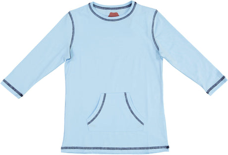 Essemmelle Girls Contrast Stitching 3/4 Sleeve T-shirt - SML22003
