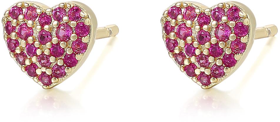 Tiny Gem Girls Heart Stud Earring - TG4009 Tiny Gem Girls Heart Stud Earring - TG4009