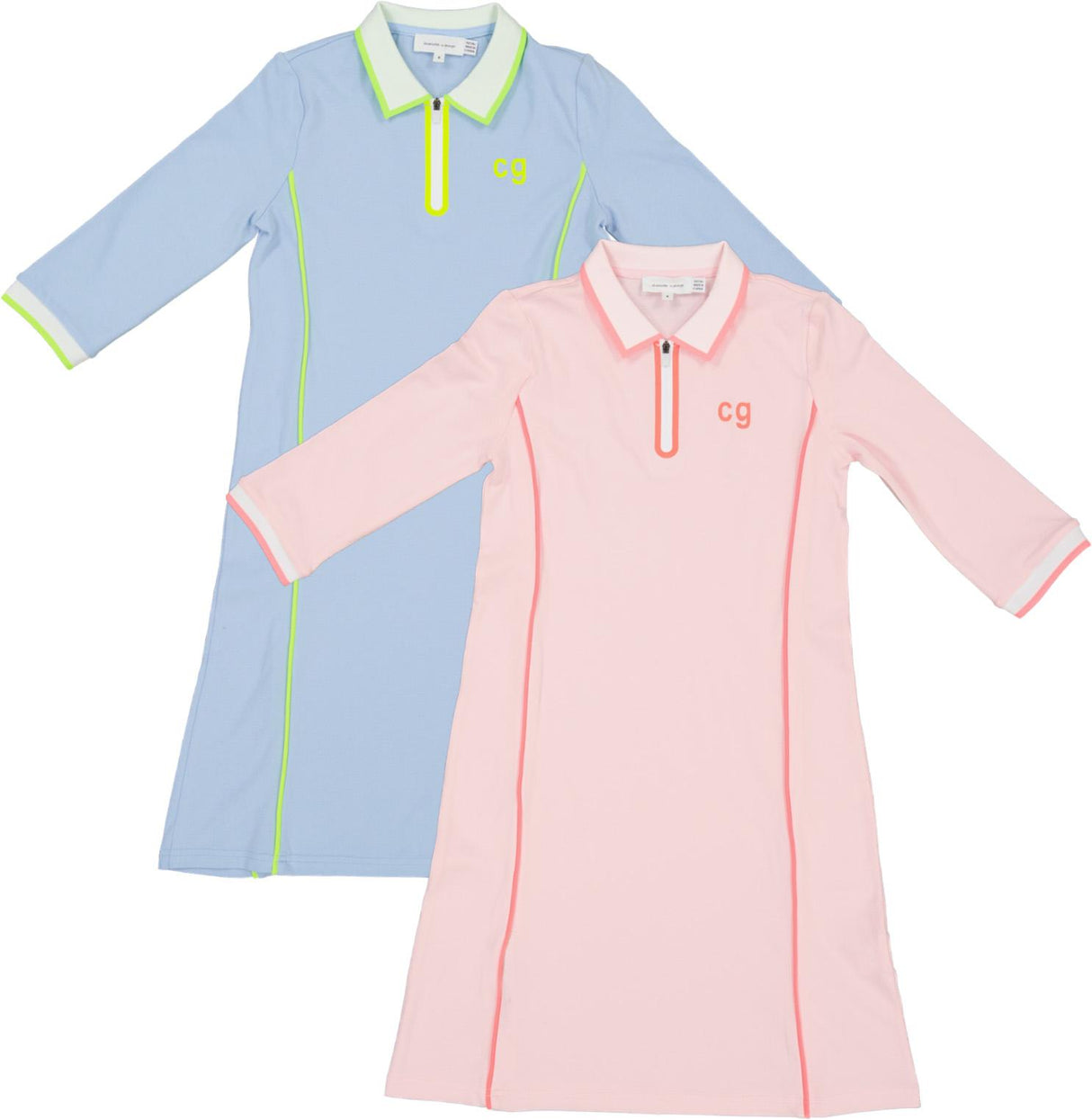 Charlotte & George Girls Contrast Polo Dress - SB6CP7392D Charlotte & George Girls Contrast Polo Dress - SB6CP7392D