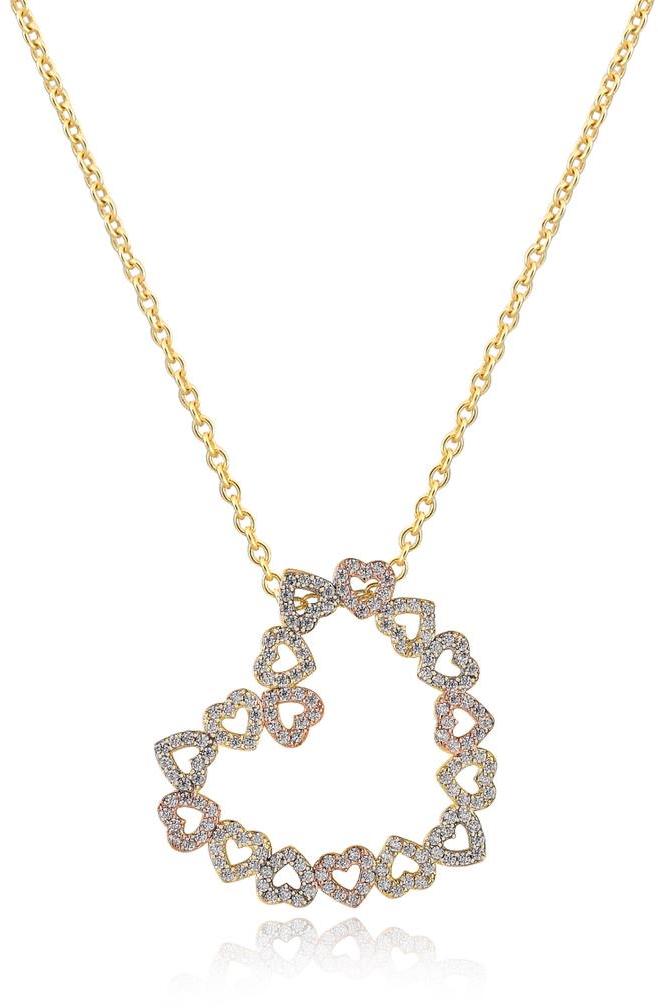 Tiny Gem Multi Heart Necklace - TG2010 Tiny Gem Multi Heart Necklace - TG2010