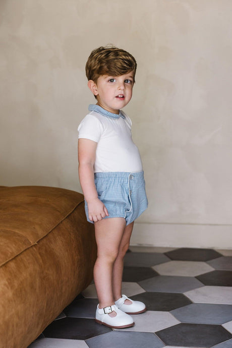 Analogie by Lil Legs Windowpane Collection Baby Boys Short Sleeve Bodysuit - WPO Analogie by Lil Legs Windowpane Collection Baby Boys Short Sleeve Bodysuit - WPO