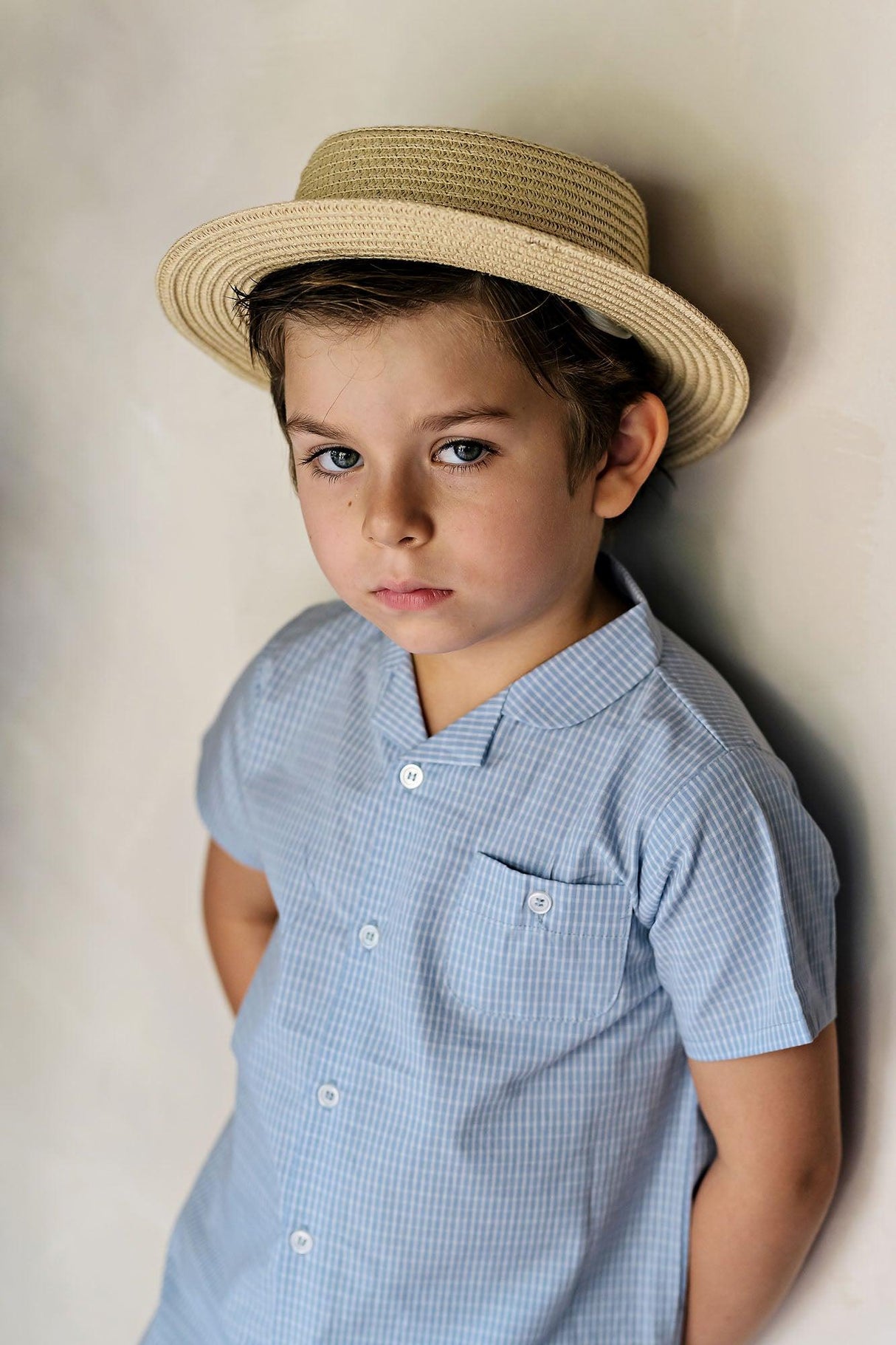 Analogie by Lil Legs Windowpane Collection Boys Short Sleeve Dress Shirt - WPCS Analogie by Lil Legs Windowpane Collection Boys Short Sleeve Dress Shirt - WPCS