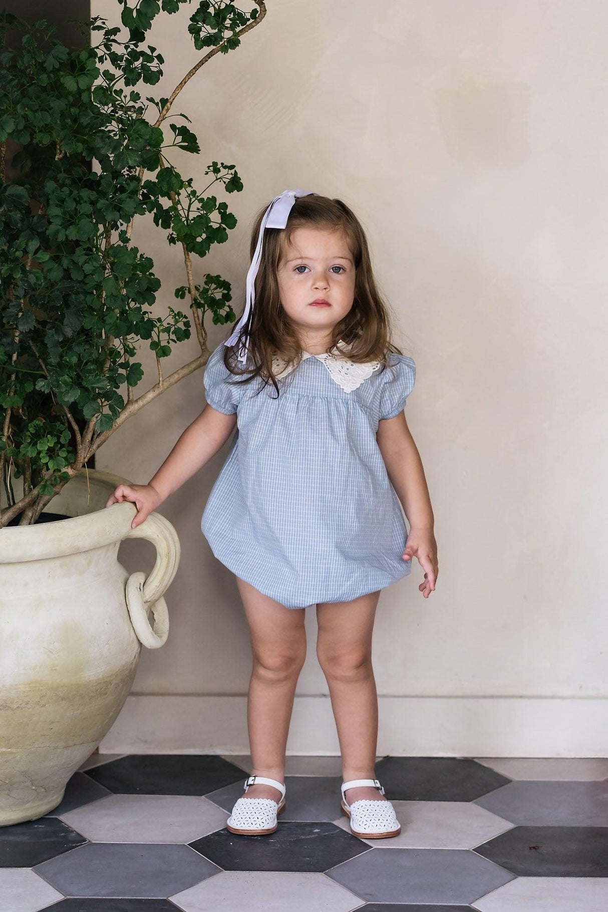 Analogie by Lil Legs Windowpane Collection Baby Girls Romper - WPR Analogie by Lil Legs Windowpane Collection Baby Girls Romper - WPR