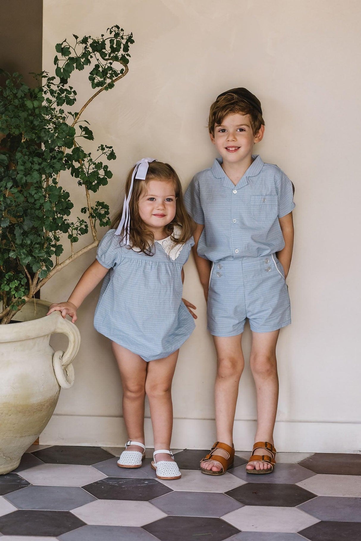 Analogie by Lil Legs Windowpane Collection Baby Girls Romper - WPR Analogie by Lil Legs Windowpane Collection Baby Girls Romper - WPR