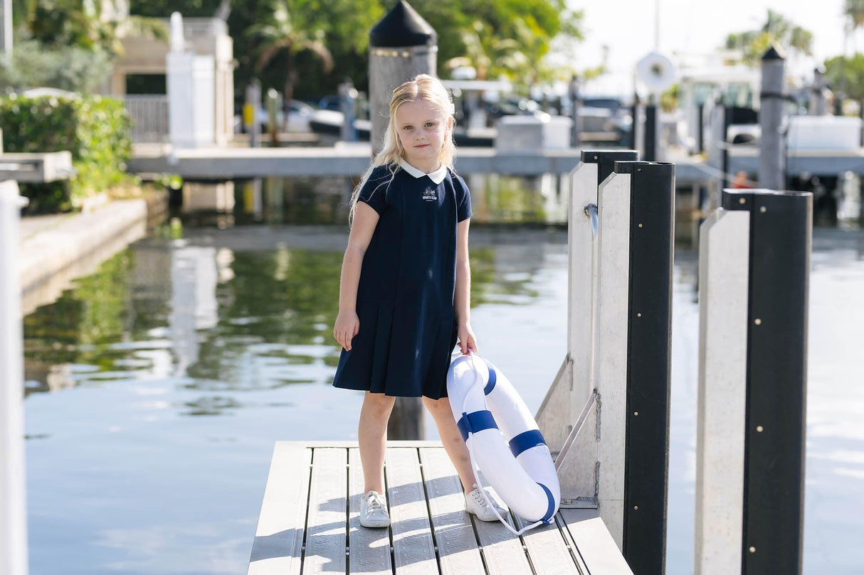 Analogie by Lil Legs Sport Collection Girls Pique Short Sleeve Dress - SCPDS Analogie by Lil Legs Sport Collection Girls Pique Short Sleeve Dress - SCPDS