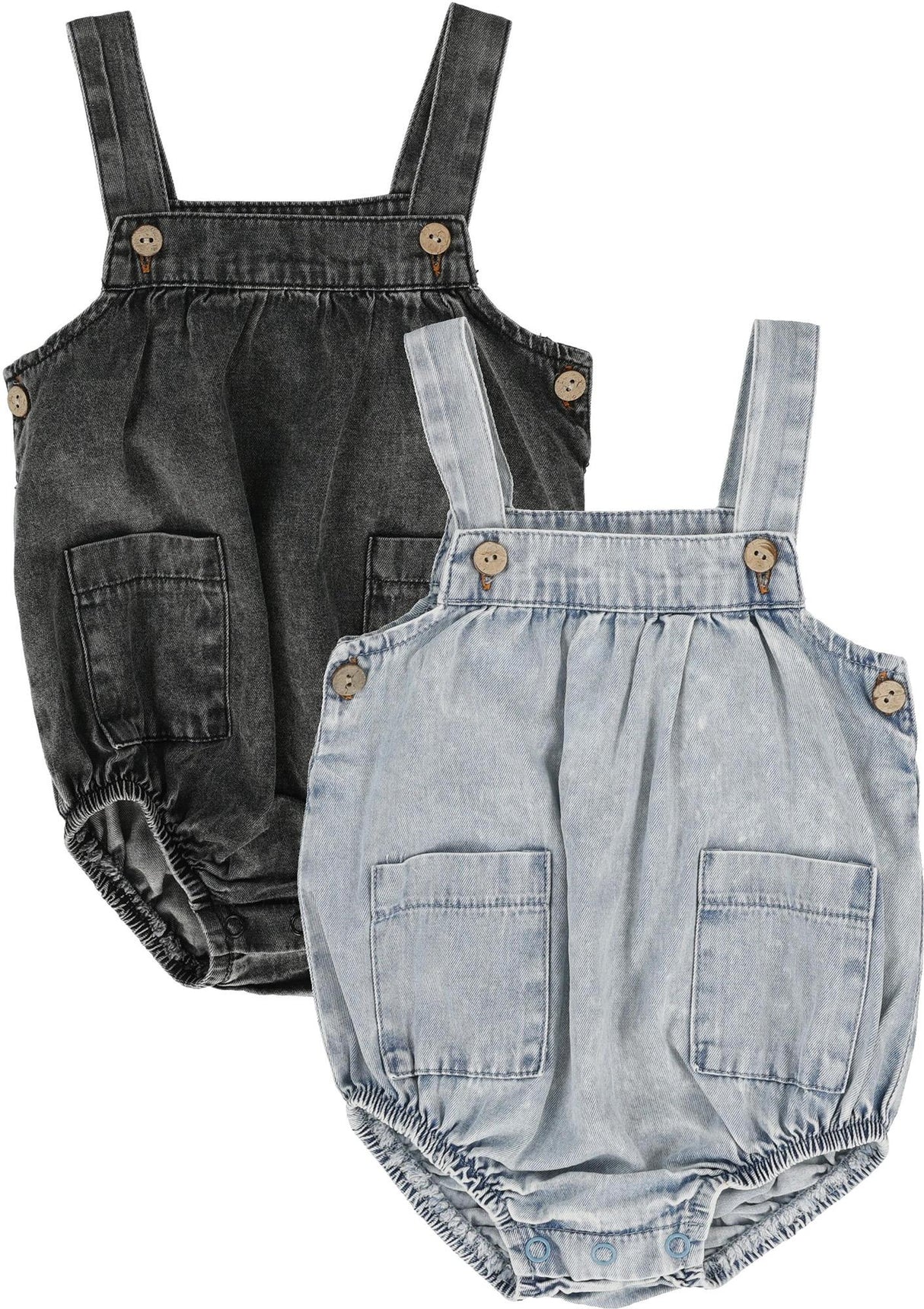 Analogie by Lil Legs Stonewash Collection Baby Toddler Boys Romper - SWBR Analogie by Lil Legs Stonewash Collection Baby Toddler Boys Romper - SWBR