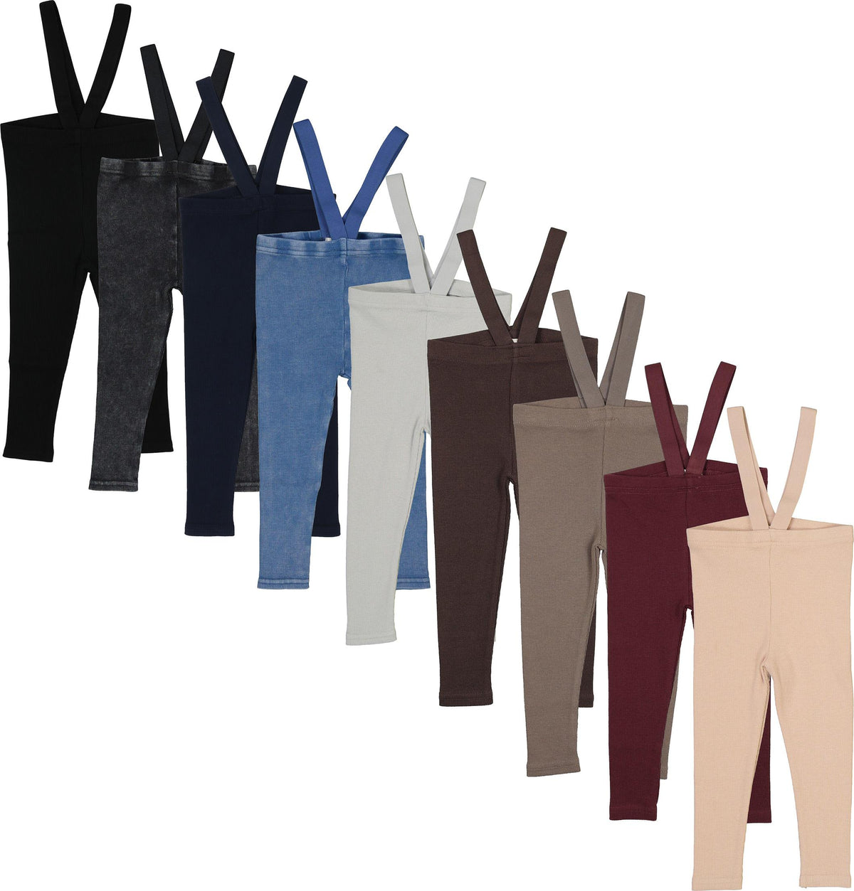 Lil Legs Ribbed Basic Collection Baby Toddler Boys Girls Suspender Legging - SLG/CL002 Lil Legs Ribbed Basic Collection Baby Toddler Boys Girls Suspender Legging - SLG/CL002