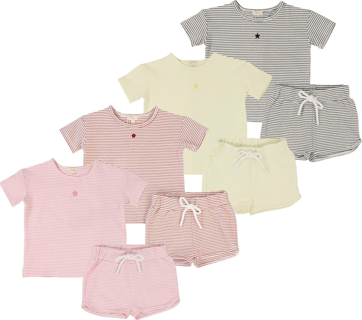 Lil Legs Striped Collection Baby Toddler Boys Girls Outfit - SSET Lil Legs Striped Collection Baby Toddler Boys Girls Outfit - SSET
