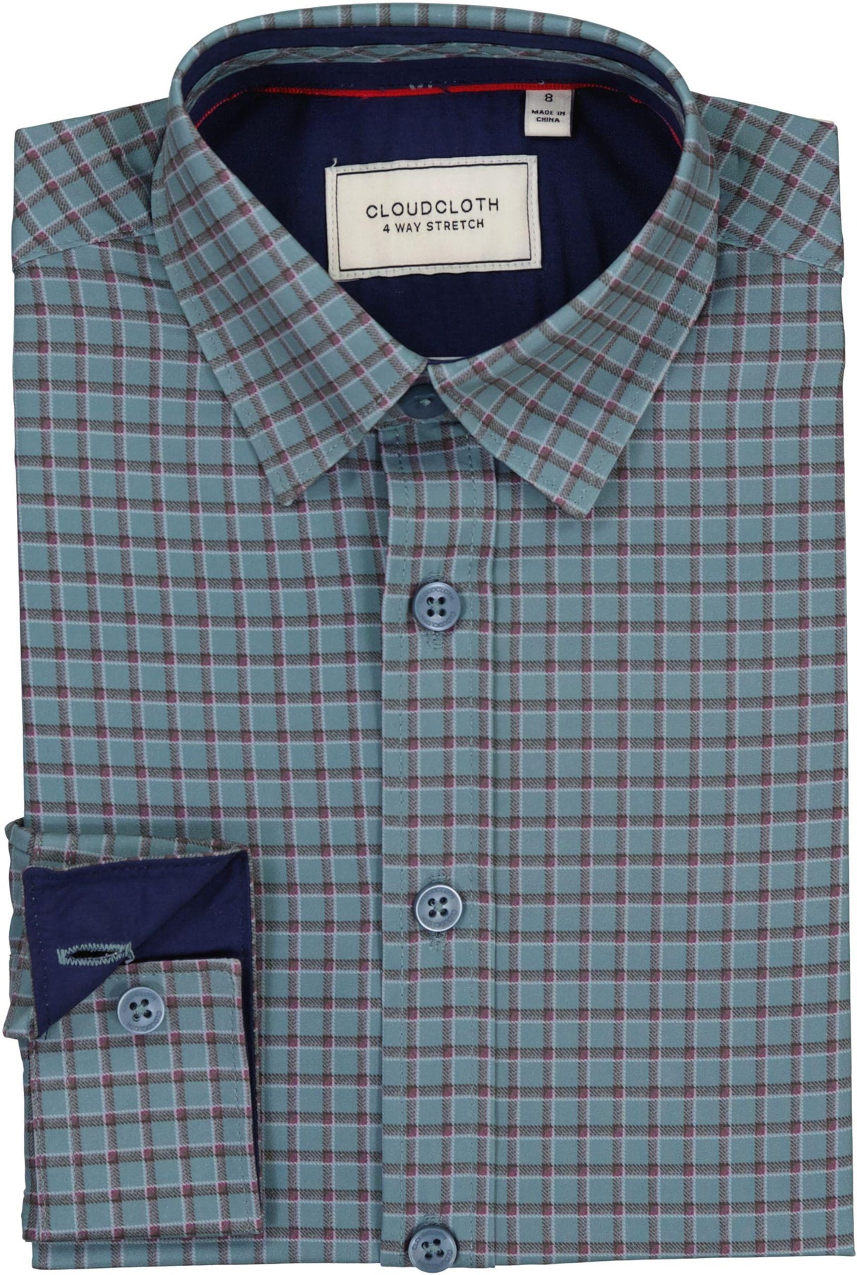 Cloudcloth Boys Long Sleeve Stretch Dress Shirt - SH9765 Cloudcloth Boys Long Sleeve Stretch Dress Shirt - SH9765