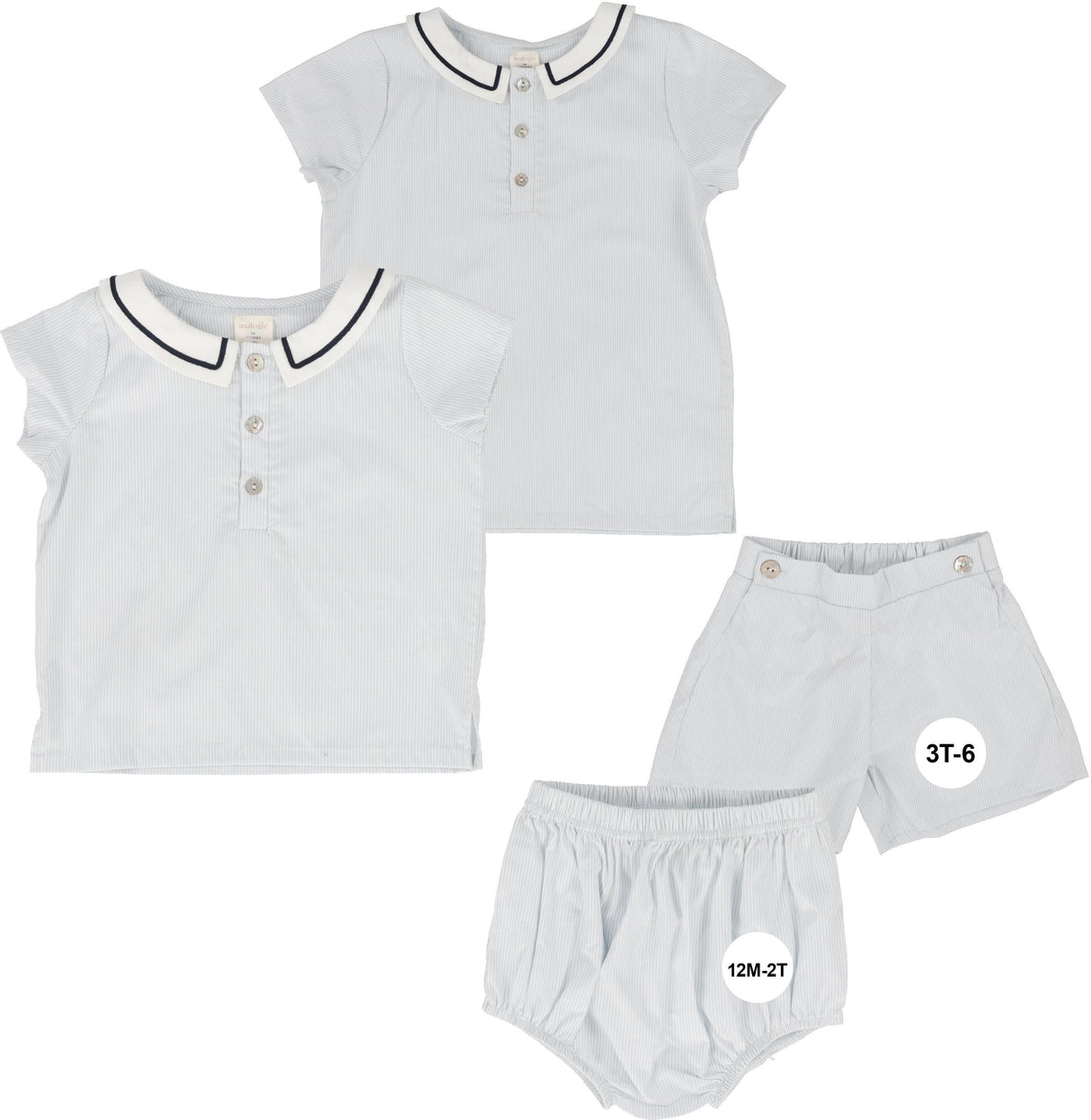 Analogie by Lil Legs Sailor Collection Baby Toddler Boys Outfit - SBS Analogie by Lil Legs Sailor Collection Baby Toddler Boys Outfit - SBS