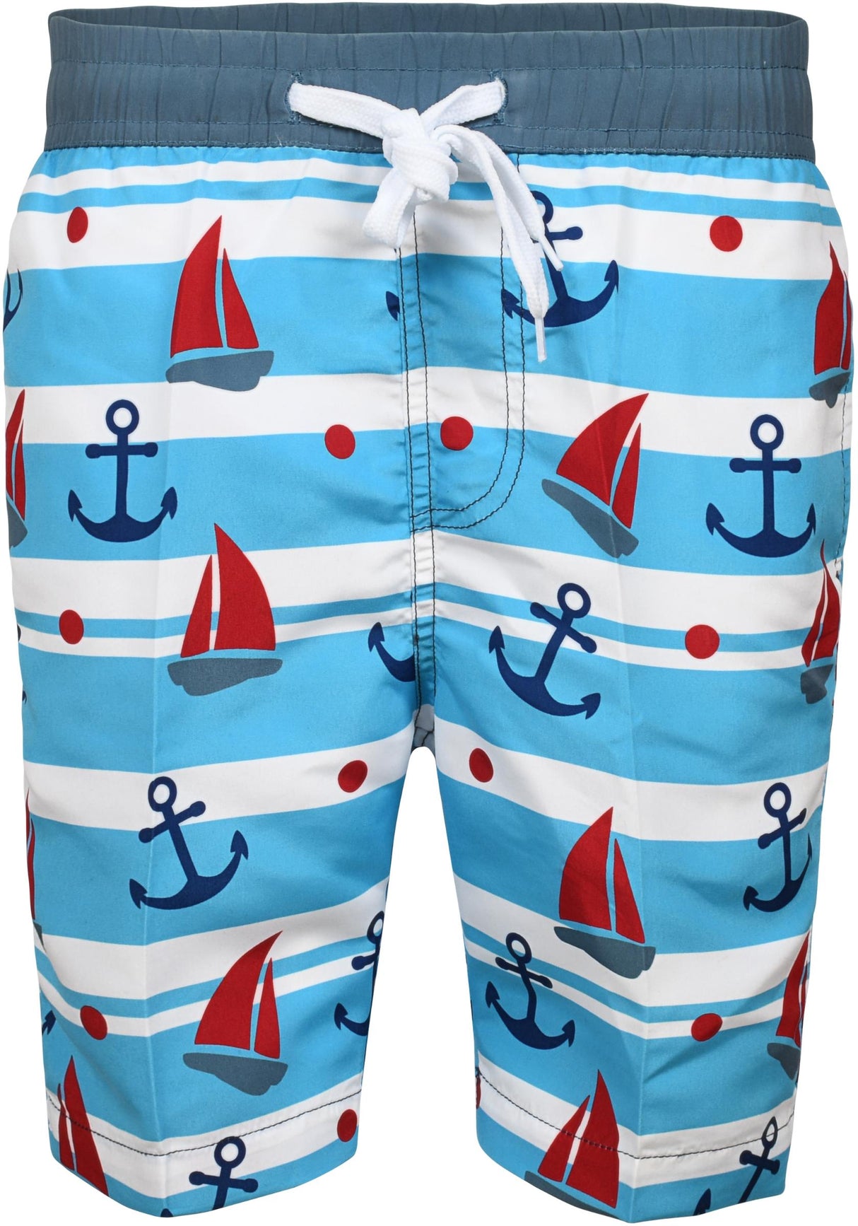Abstract Boys Sailboat & Anchor Bathing Suit - 16SP5 Abstract Boys Sailboat & Anchor Bathing Suit - 16SP5