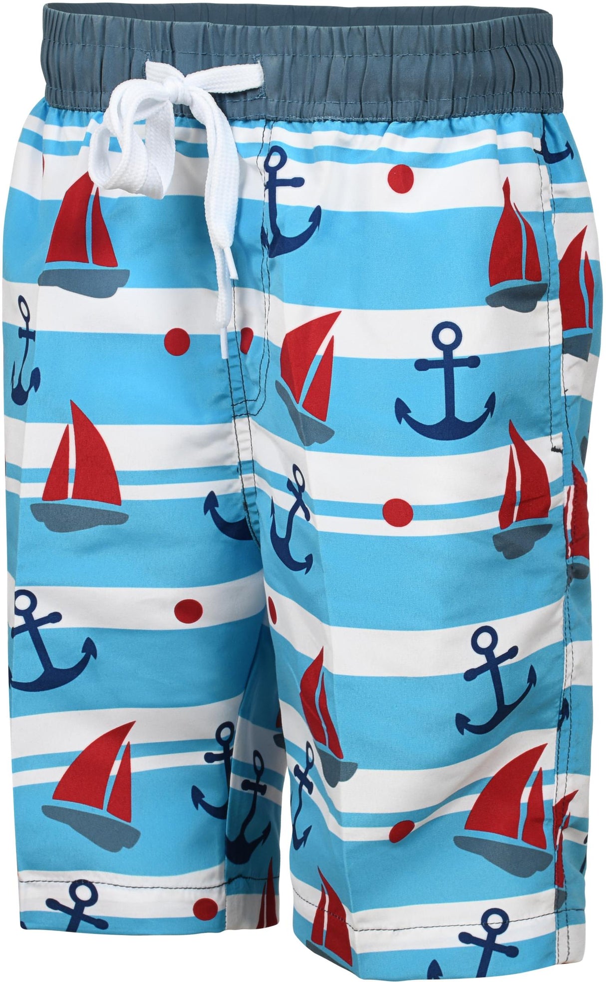 Abstract Boys Sailboat & Anchor Bathing Suit - 16SP5 Abstract Boys Sailboat & Anchor Bathing Suit - 16SP5