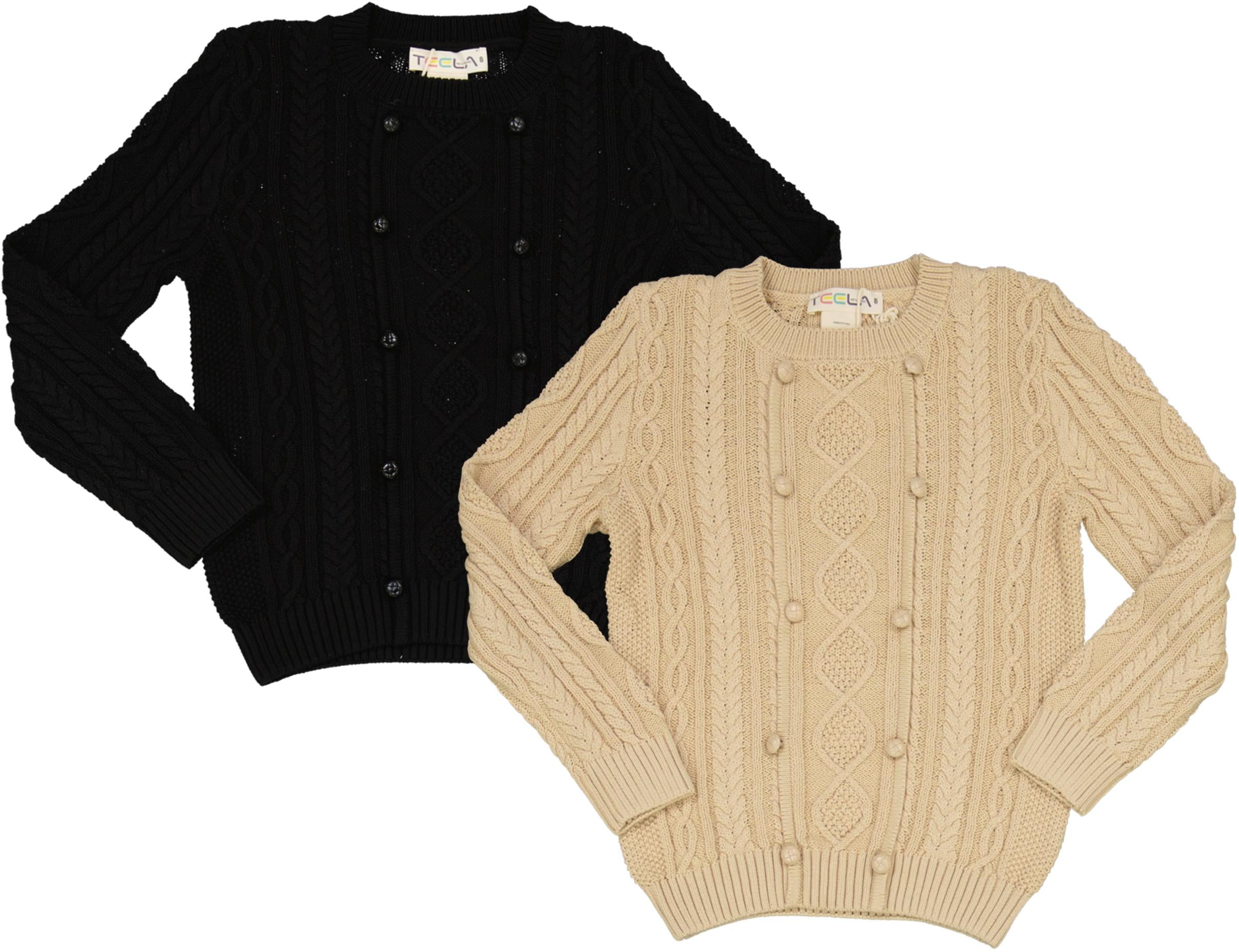 Teela Boys Cable Knit Cardigan - 21-235