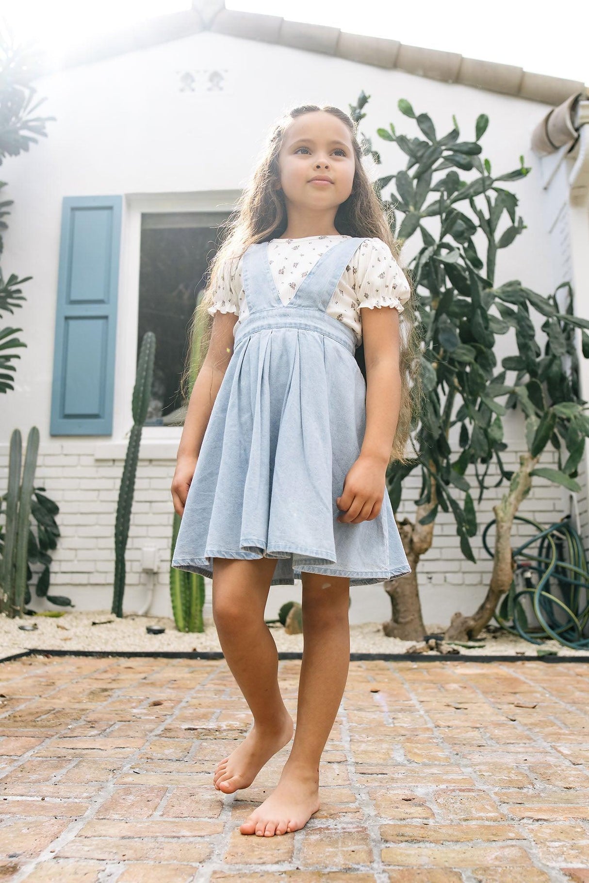 Lil Legs Print Collection Girls Vintage Floral Short Sleeve T-shirt Tee - PCVFTS Lil Legs Print Collection Girls Vintage Floral Short Sleeve T-shirt Tee - PCVFTS