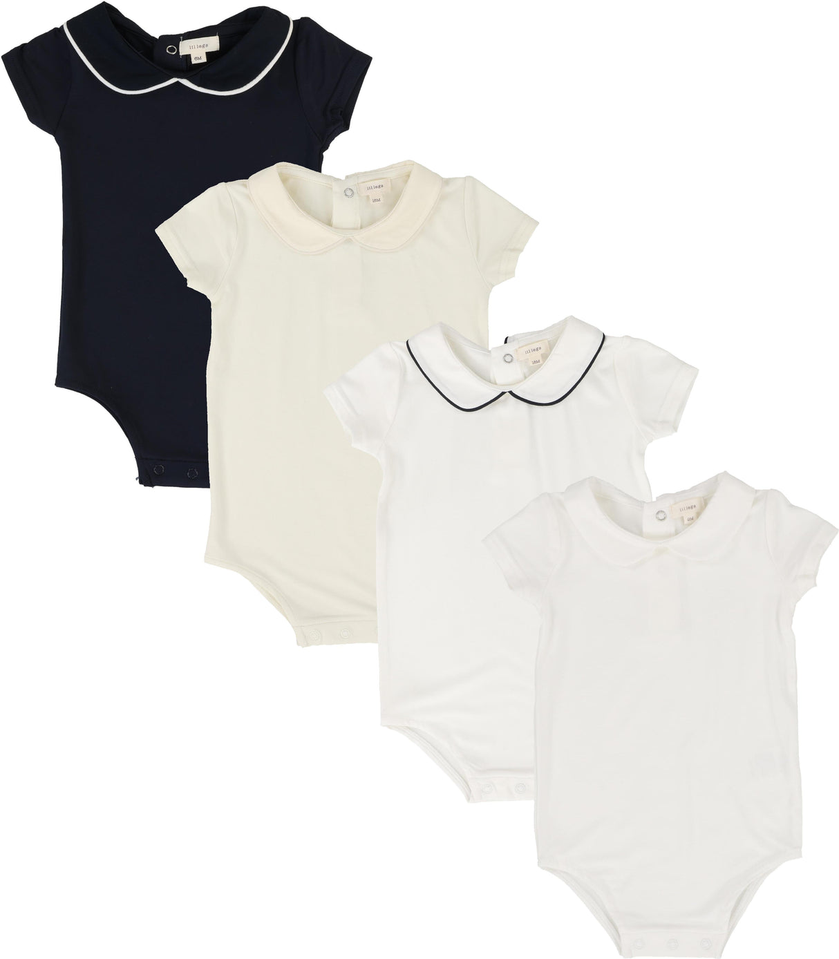 Analogie by Lil Legs Dressy Collection Baby Toddler Boys Peter Pan Collar Short Sleeve Bodysuit Onesie - DPPO Analogie by Lil Legs Dressy Collection Baby Toddler Boys Peter Pan Collar Short Sleeve Bodysuit Onesie - DPPO