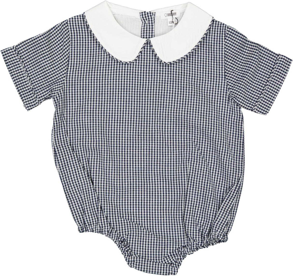 Bonjoy Baby Boys Plaid Romper - BTSS26010BR Bonjoy Baby Boys Plaid Romper - BTSS26010BR