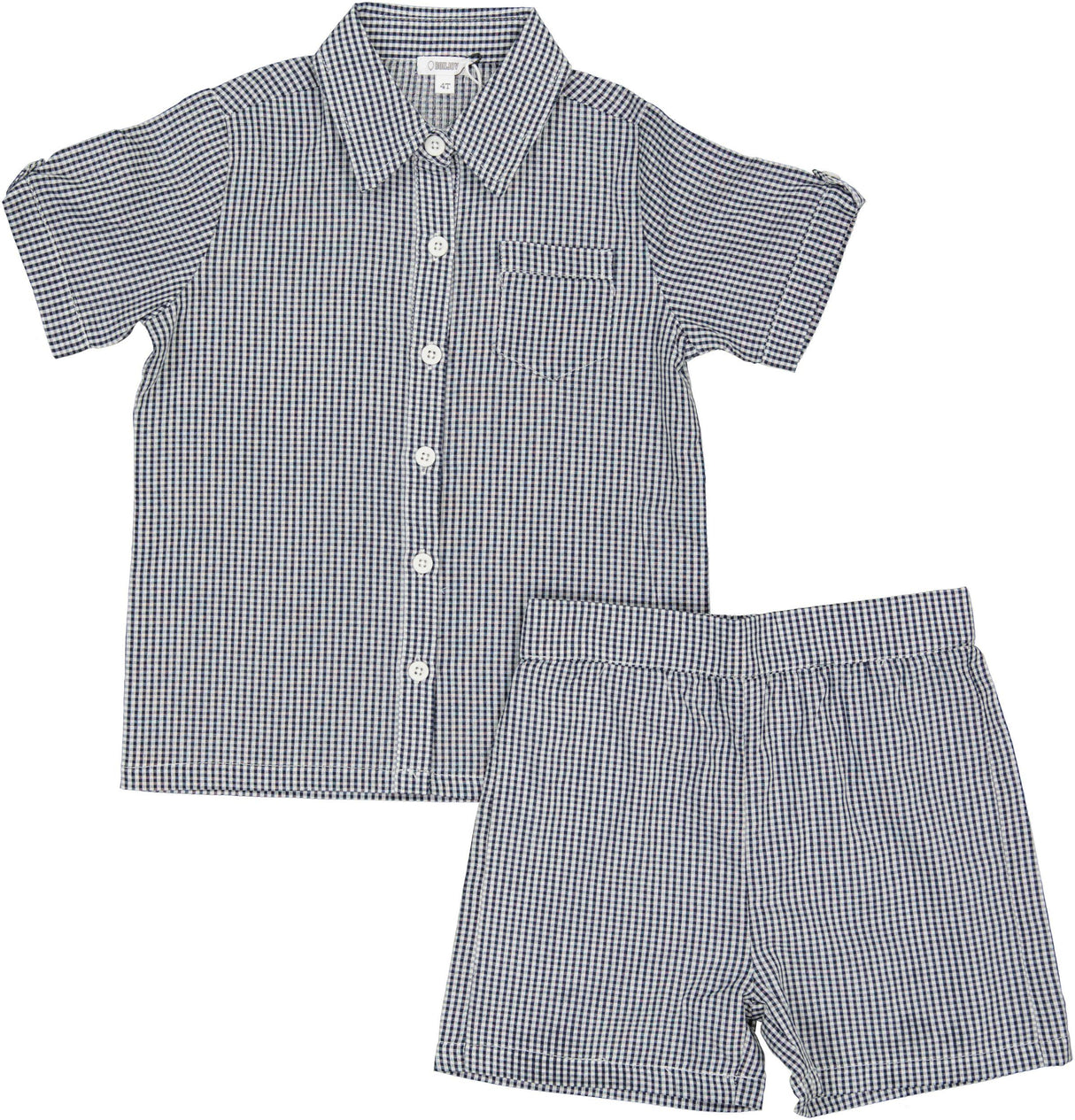 Bonjoy Baby Boys Plaid Outfit - BTSS26010SS Bonjoy Baby Boys Plaid Outfit - BTSS26010SS