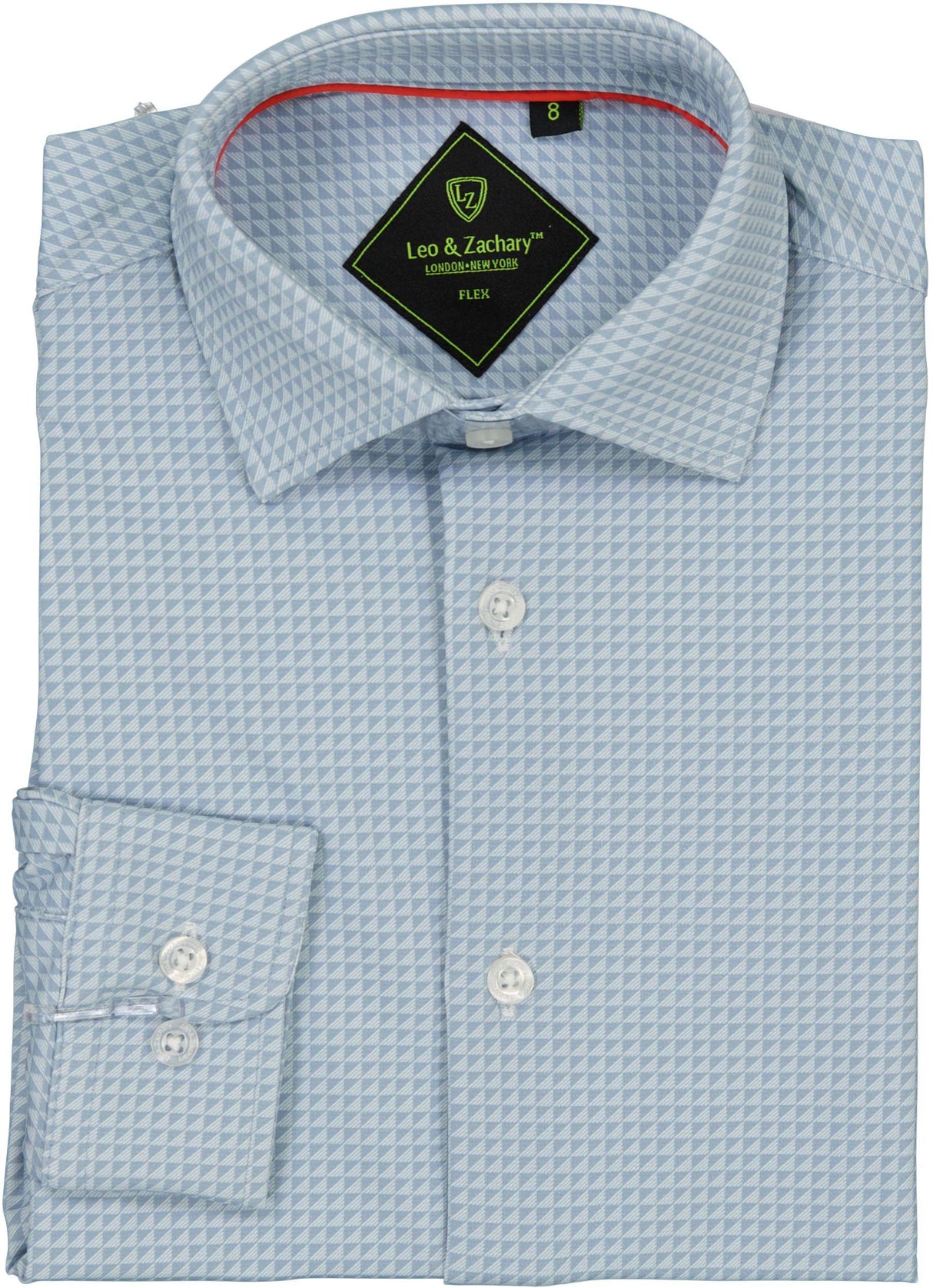 Leo & Zachary Boys Dress Shirt - Long Sleeve - F502 Leo & Zachary Boys Dress Shirt - Long Sleeve - F502