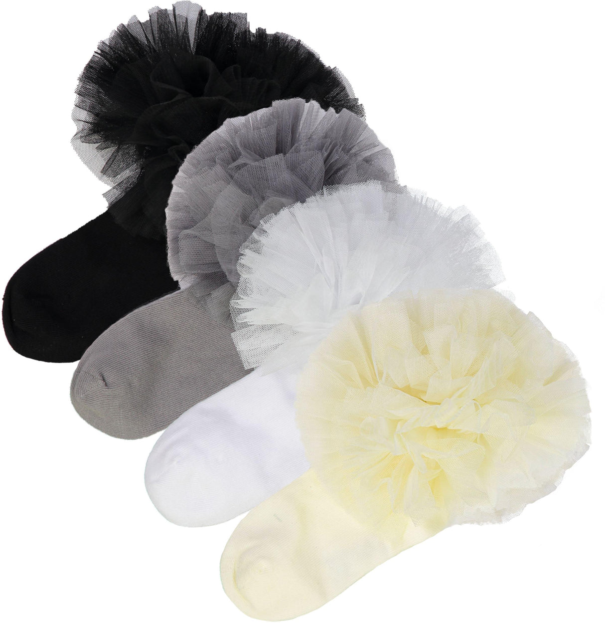 Memoi Girls Tutu Anklet Socks - MKF-6031 Memoi Girls Tutu Anklet Socks - MKF-6031