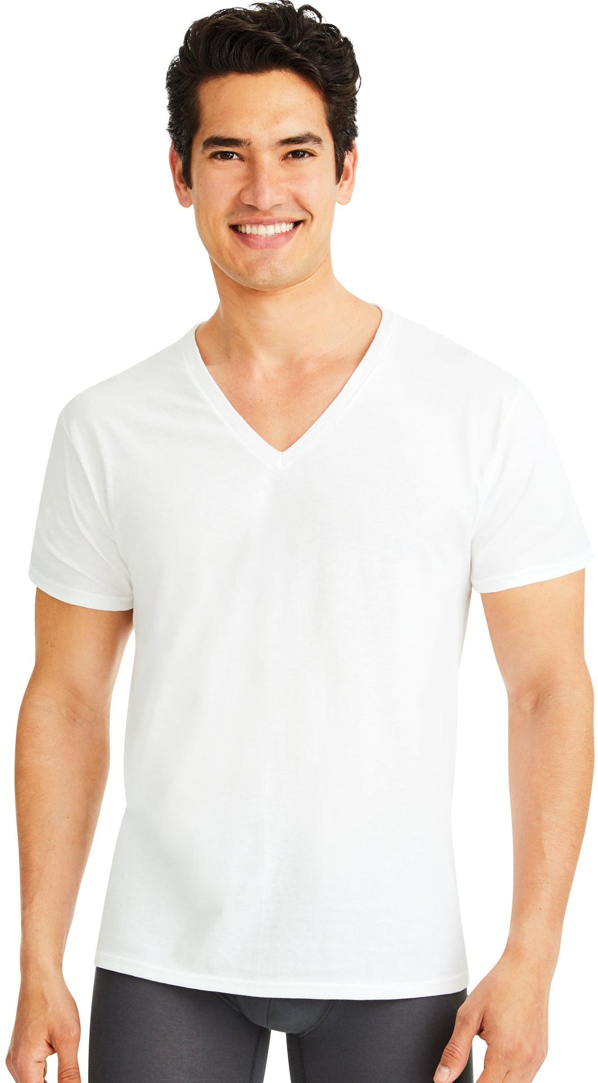 Hanes Mens TAGLESS® V-Neck Undershirts 6 Pack - 777VP6 Hanes Mens TAGLESS® V-Neck Undershirts 6 Pack - 777VP6