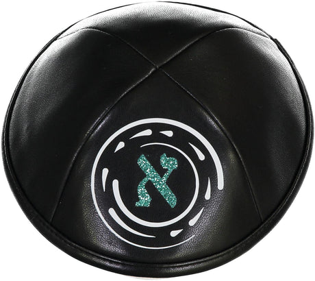 ShirtStop Boys Custom Yarmulka w/ Vinyl - Initial in Drip Circle ShirtStop Boys Custom Yarmulka w/ Vinyl - Initial in Drip Circle