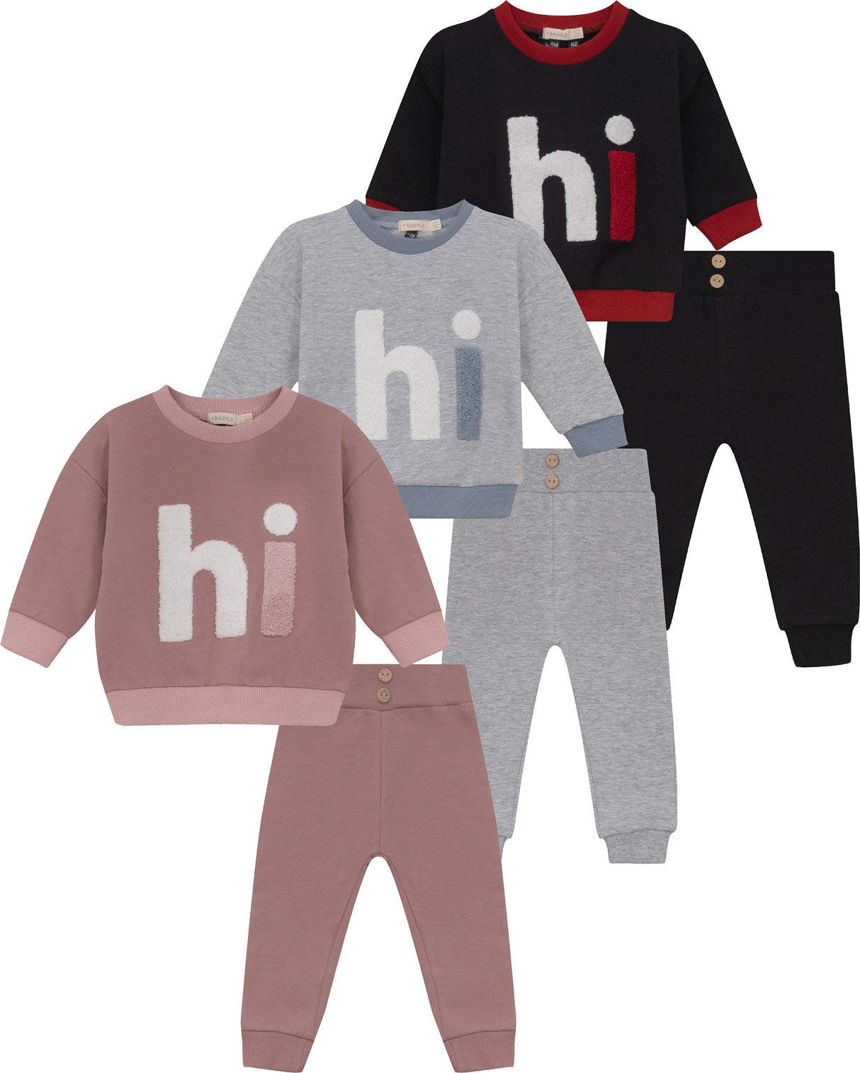 Fragile Boys Girls "hi" Lounge Set - WB6CP7427 Fragile Boys Girls "hi" Lounge Set - WB6CP7427