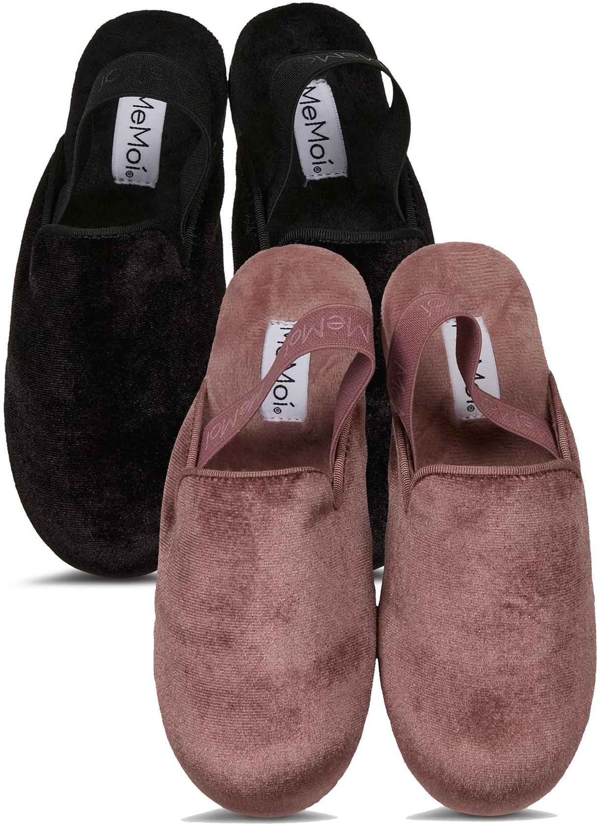 Memoi Velvet Sling Back Slippers - MKS-0016 Memoi Velvet Sling Back Slippers - MKS-0016