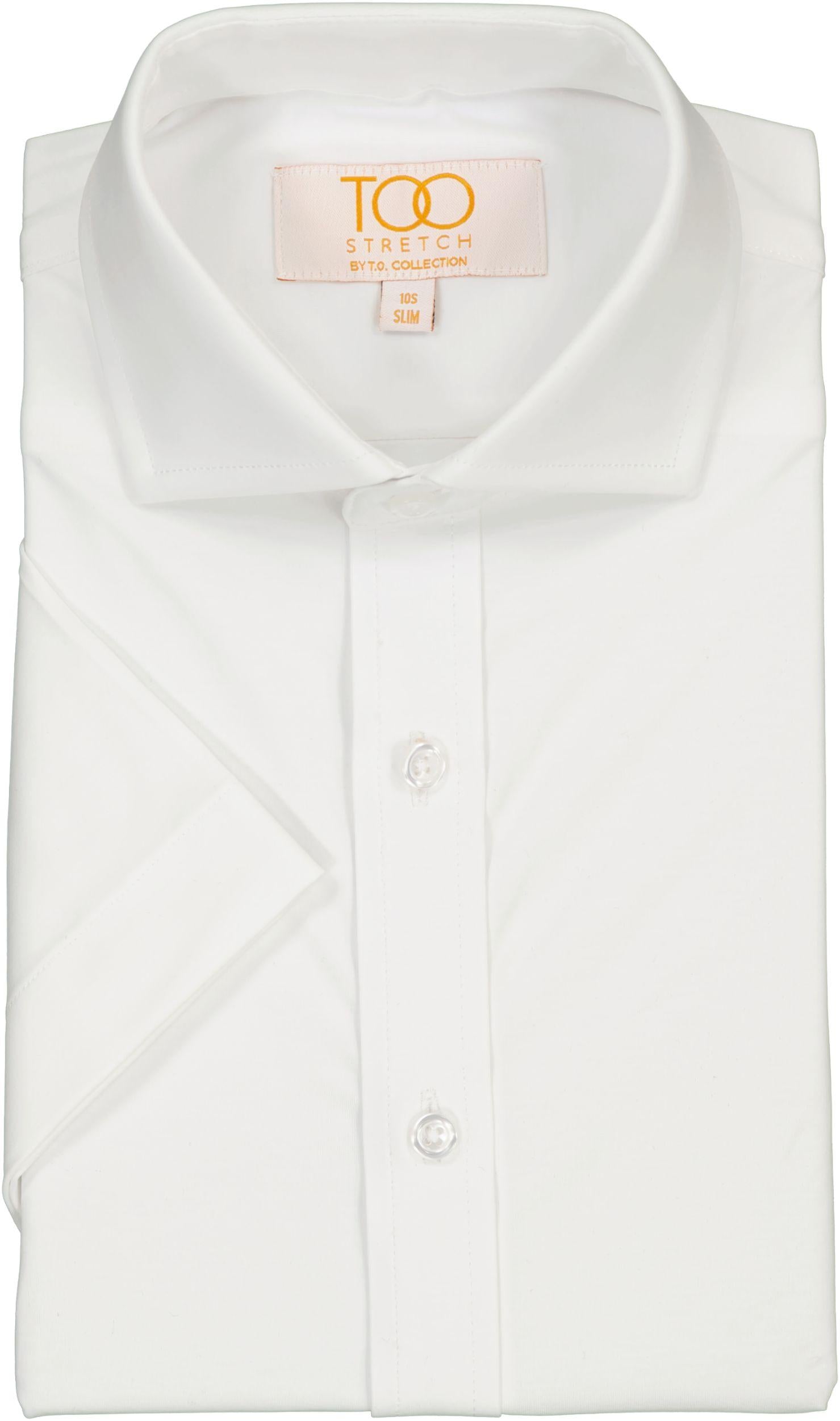 T.O. Collection Boys TOO Super Stretch White Short Sleeve Dress Shirt