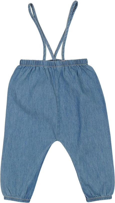 Lil Legs Denim Basic Collection Baby Toddler Boys Girls Bubble Suspender Pants Overall