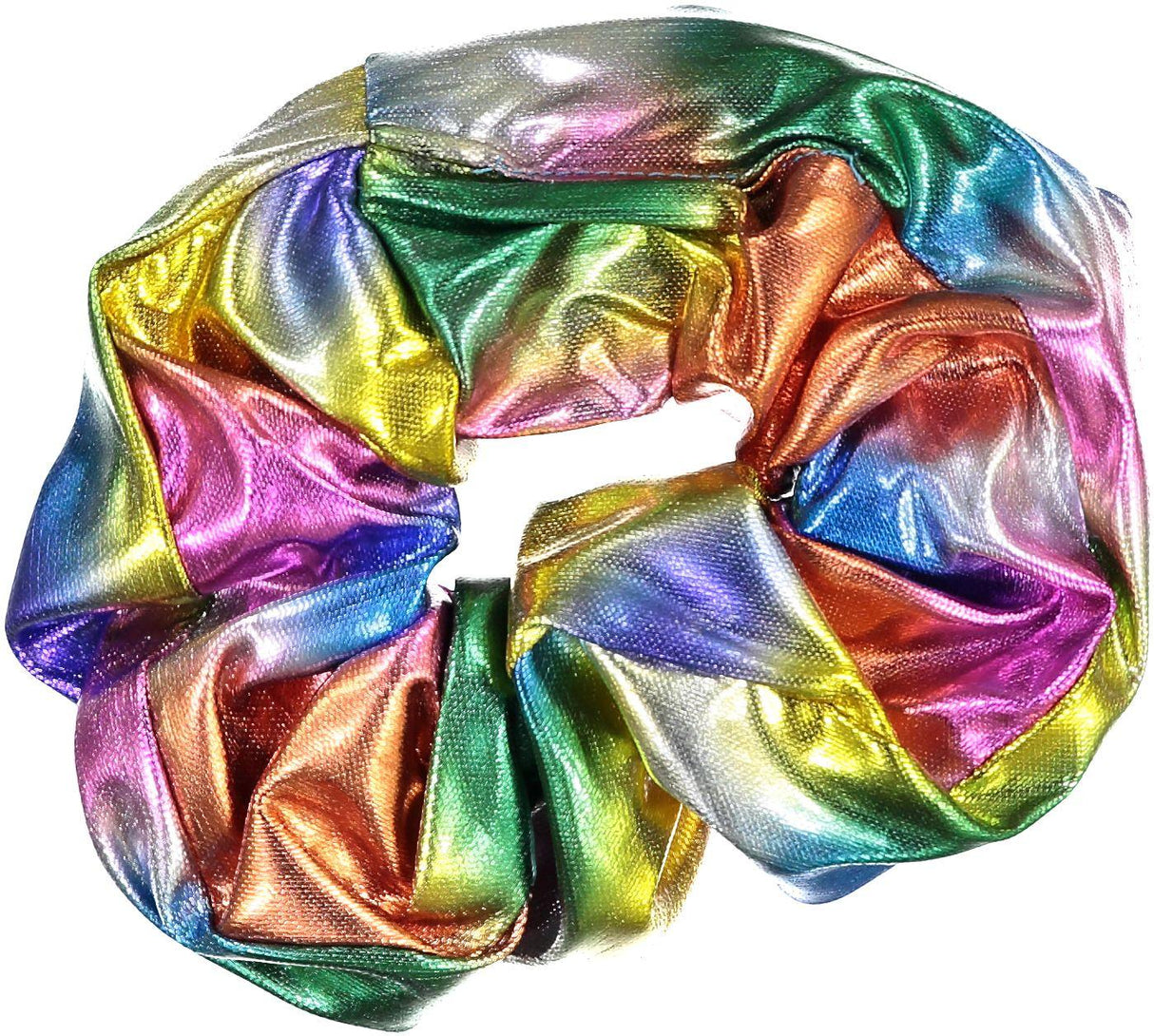 Expressions Rainbow Metallic Scrunchy - EXS1031 Expressions Rainbow Metallic Scrunchy - EXS1031