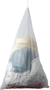Abstract White Mesh Laundry Bag - 205-MB